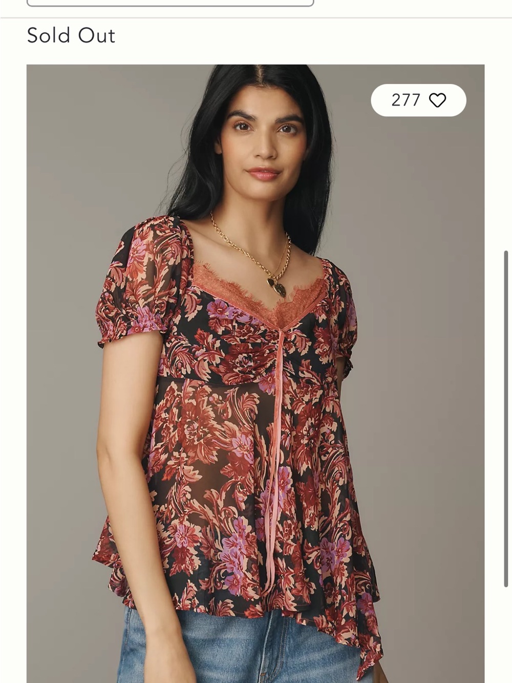 By Anthropologie Ruffled Asymmetric Sweetheart Top